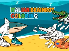 Permainan Italian Brainrot Coloring secara online