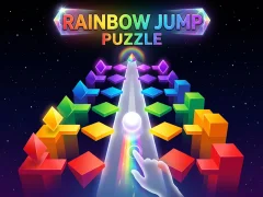 Permainan Rainbow Jump Puzzle secara online