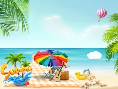 Permainan Summer Beach Slide secara online