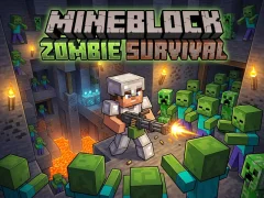 Permainan Mineblock Zombie Survival secara online
