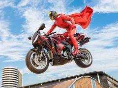 Permainan Real Motorbike Super Hero Stunt 3D secara online