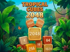 Permainan Tropical Cubes 2048 secara online