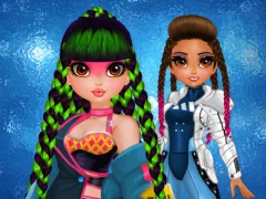 Permainan Cyberpunk Hairstyle 2200 secara online