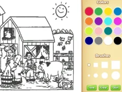 Permainan Farm Coloring Book For Kids secara online