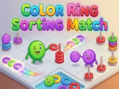 Permainan Color Ring Sorting Match secara online