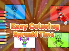 Permainan Easy Coloring Sprunki Time secara online