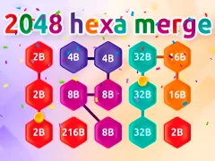 Permainan 2048 Hex Chain Merge secara online
