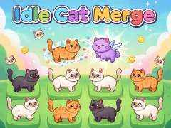 Permainan Idlle Cat Merge secara online