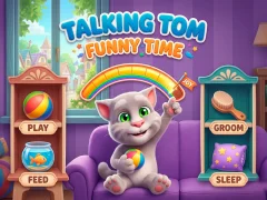 Permainan Talking Tom Funny Time secara online