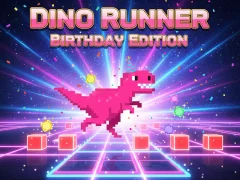 Permainan Dino Runner Birthday Edition secara online