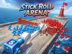 Permainan Stick Roll Arena secara online