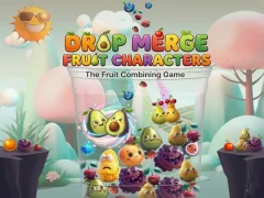 Permainan Drop Merge Fruit Characters secara online