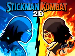 Permainan Stickman Kombat 2D secara online