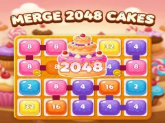 Permainan Merge 2048 cakes secara online