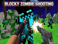 Permainan Blocky Zombie Shooting secara online