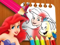 Permainan The Little Mermaid Coloring Book secara online