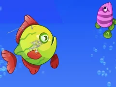Permainan Fish Grow Eating Fish secara online