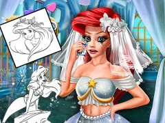 Permainan Coloring Book for Ariel Mermaid secara online