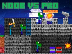 Permainan Noob vs Pro Armageddon secara online