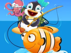 Permainan Baby Penguin Fishing secara online