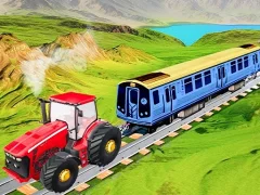 Permainan Chain Tractor Train Towing Game 3D secara online