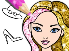 Permainan Fashion Coloring Book Glitter secara online