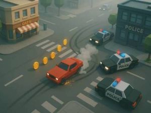 Permainan Tn. Drifter: simulator pengejaran mobil secara online
