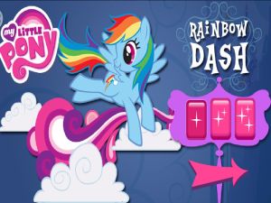 Permainan Rainbow Dash's Cloud Bump secara online