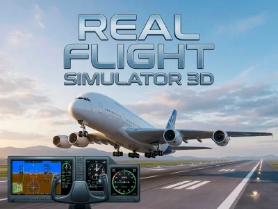 Permainan Real Flight Simulator 3D secara online