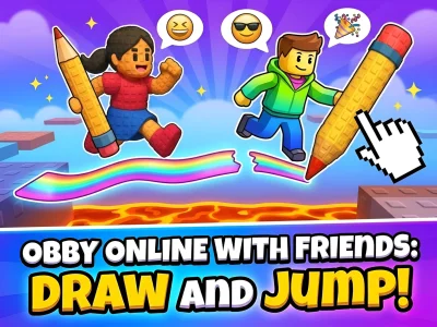 Permainan Obby online with friends: Draw and Jump! secara online