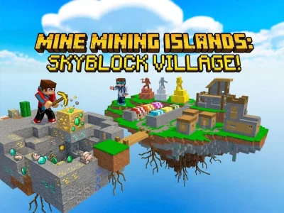 Permainan Mine Mining Islands: Skyblock Village! secara online