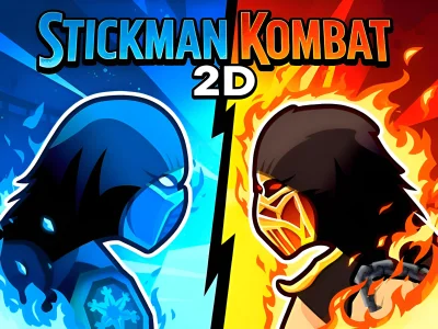 Permainan Stickman Kombat 2D secara online