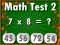 Permainan Math Test 2 secara online