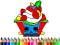 Permainan Back To School: Cake Coloring Book secara online