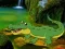 Permainan Crocodile Waterfalls Forest Escape secara online