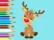 Permainan Coloring Book: Cute Christmas Reindeer secara online