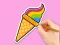 Permainan Coloring Book: Rainbow Ice Cream secara online