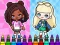 Permainan Coloring Book: Aha World Sporty Girl secara online