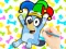 Permainan Coloring Book: Clown Bluey secara online