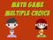 Permainan Math Game Multiple Choice secara online