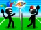 Permainan Stickman Sports Badminton secara online