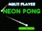 Permainan Neon Pong Multi Player secara online