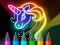 Permainan Learn to Draw Glow Cartoon secara online