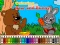 Permainan Coloring book: Bear and rabbit secara online