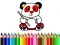 Permainan Back To School: Panda Coloring secara online