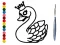 Permainan Back To School: Swan Coloring Book secara online