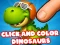 Permainan Click And Colors Dinosaurs secara online