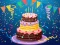 Permainan Birthday cake puzzle secara online