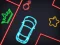 Permainan Neon Car Puzzle secara online
