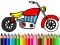 Permainan Back To School: Motorbike Coloring secara online